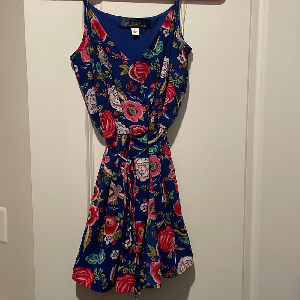 Blue Pair floral romper skort